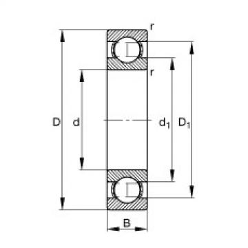  61901 FAG Deep groove ball bearing 