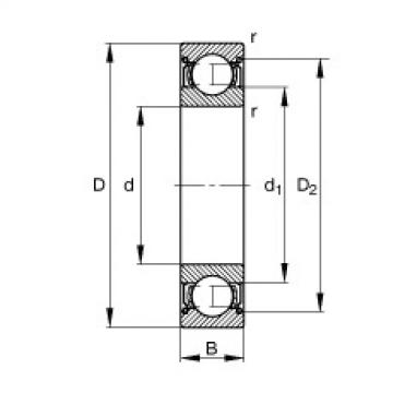  61903-2Z FAG Deep groove ball bearing 