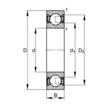  61900-2RR FAG Deep groove ball bearing 