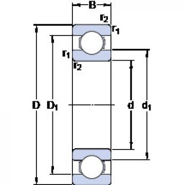  619/950 MB KF Deep groove ball bearing 