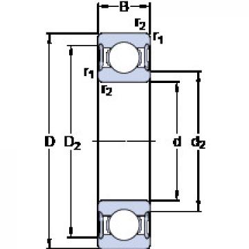  61903-2R1 KF Deep groove ball bearing 