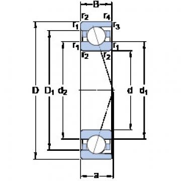  7008 ACD/P4A KF Angular Contact Ball bearing 