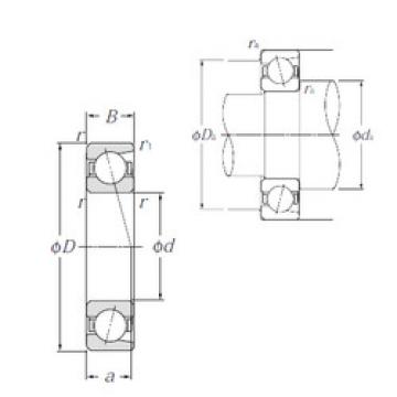  7008 NTN Angular Contact Ball bearing 