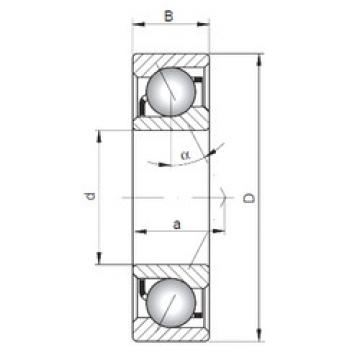  7007 C IO Angular Contact Ball bearing 