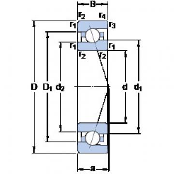  7008 ACE/P4A KF Angular Contact Ball bearing 