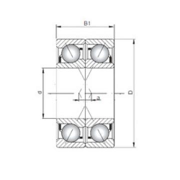  7007 BDF IO Angular Contact Ball bearing 