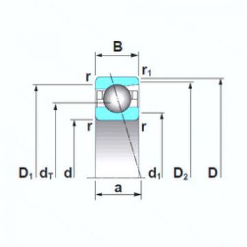  7008A5TRU NK Angular Contact Ball bearing 