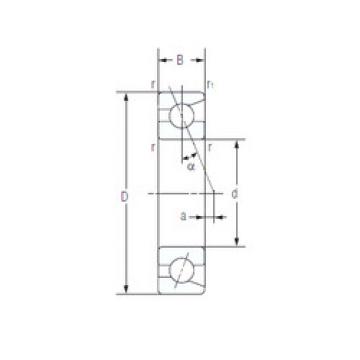  7008C NACHI Angular Contact Ball bearing 