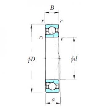  7008CPA KOYO Angular Contact Ball bearing 