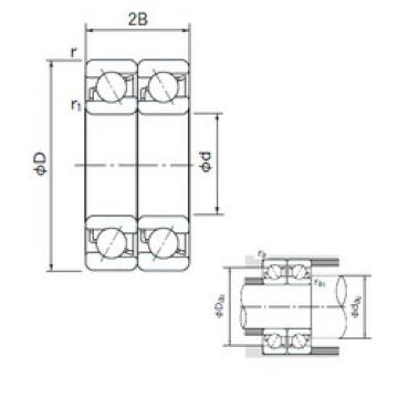  7007CDT NACHI Angular Contact Ball bearing 