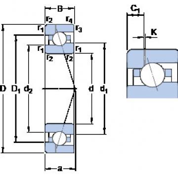  7008 ACE/HCP4AH1 KF Angular Contact Ball bearing 