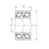  7008 A-UD CX Angular Contact Ball bearing 