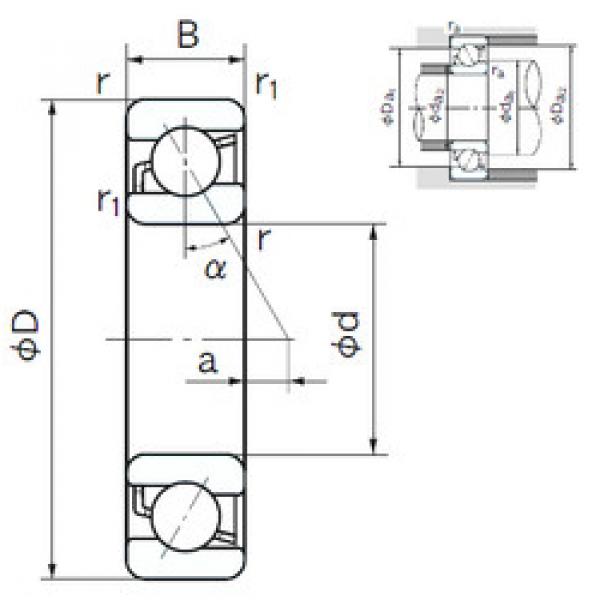  7008 NACHI Angular Contact Ball bearing  #2 image