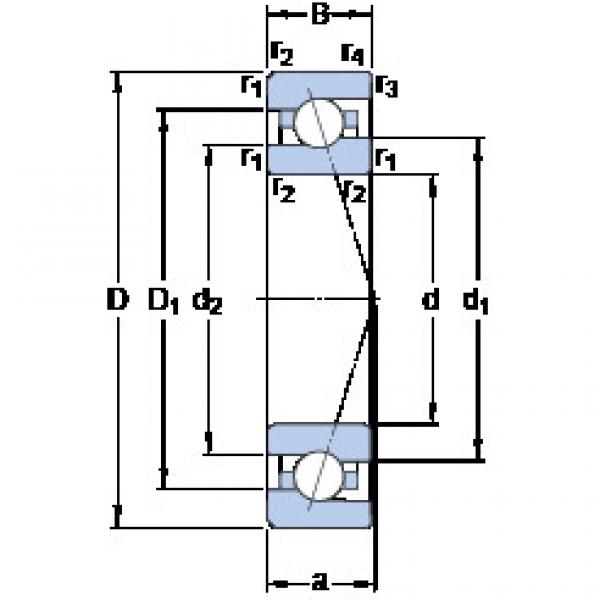  7008 ACE/P4A KF Angular Contact Ball bearing  #2 image