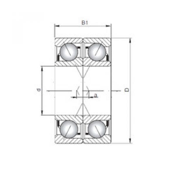  7007 B-UX CX Angular Contact Ball bearing  #2 image