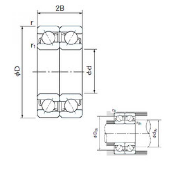  7007DF NACHI Angular Contact Ball bearing  #2 image