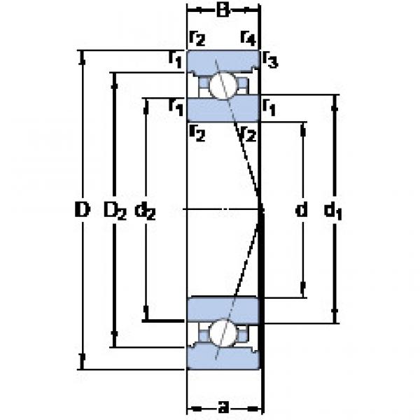  7008 ACB/HCP4A KF Angular Contact Ball bearing  #2 image